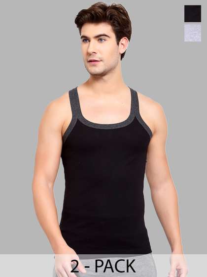 MACHO Pack Of 2
                        Combed Cotton Assorted Gym Innerwear Vests
