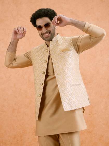 KISAH Woven Design
                        Nehru Jacket