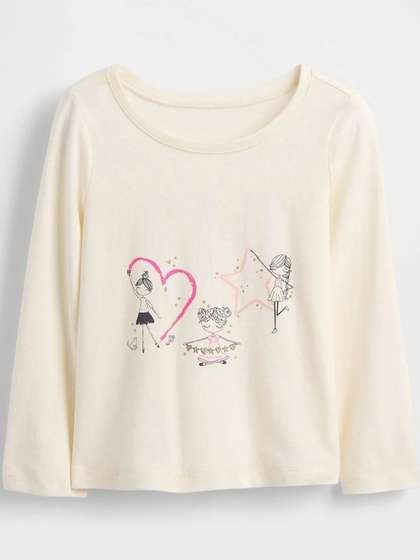 GAP Girls Printed Cotton
                    T-Shirt