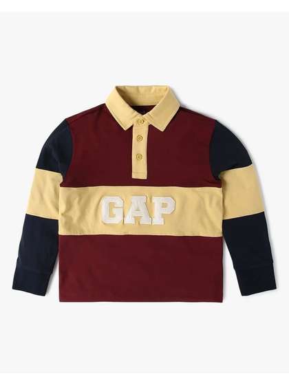 GAP Boys Colourblocked
                      T-Shirt Relaxed-Fit T-Shirt