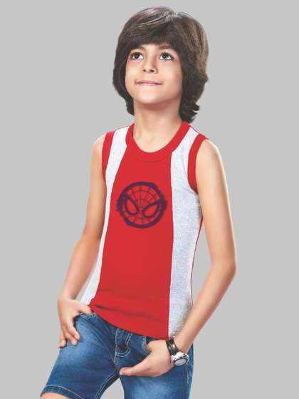 AMUL COMFY Boys Pack Of
                    4 Avengers Printed Pure Cotton Assorted Innerwear
                    Vests