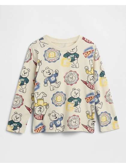 GAP Boys Printed Cotton
                    Relaxed-Fit T-Shirt