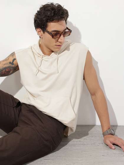 The Roadster Life
                        Co. Relaxed Fit Sleeveless Hooded Sweatshirt