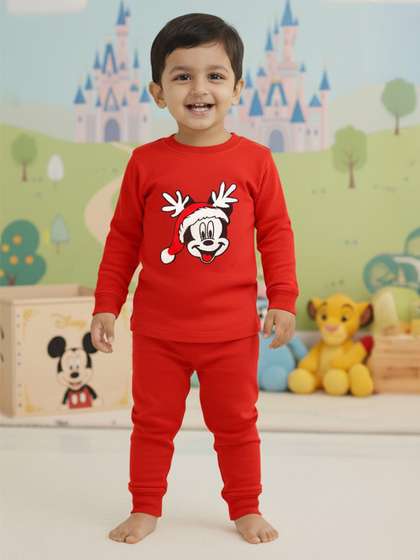 Disney By Miss and Chief
                    Boys Mickey Mouse Embroidered Pure Wool Sweatshirt
                    With Joggers