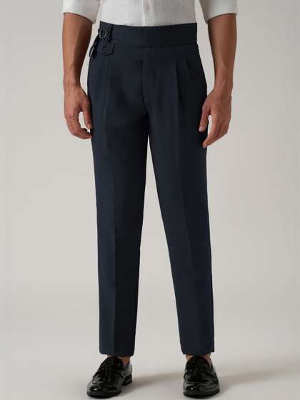 MANCREW Men Tailored
                        Wrinkle Free Pleated Gurkha pant