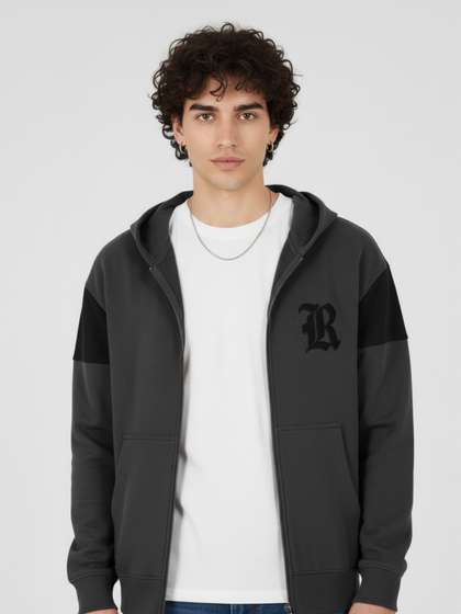 glitchez Typography
                        Printed Hooded Sweatshirt