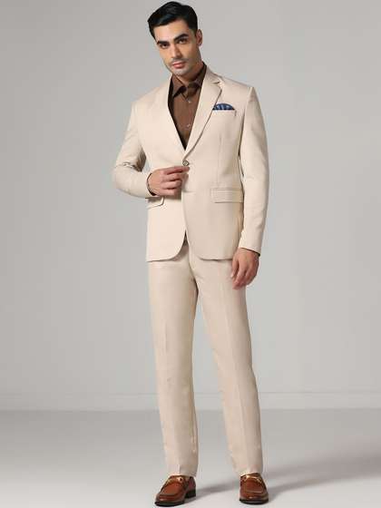 TAHVO Men Notched
                      Lapel Single-Breasted Two-Pieces Suit