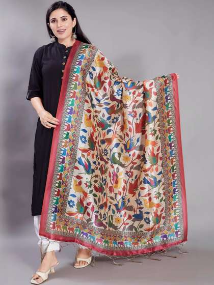 Rani Saahiba Printed
                        Art Silk Dupatta