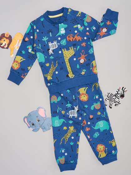 Pantaloons Baby Boys
                    Graphic Printed Pure Cotton Round Neck Long Sleeves
                    Clothing Set