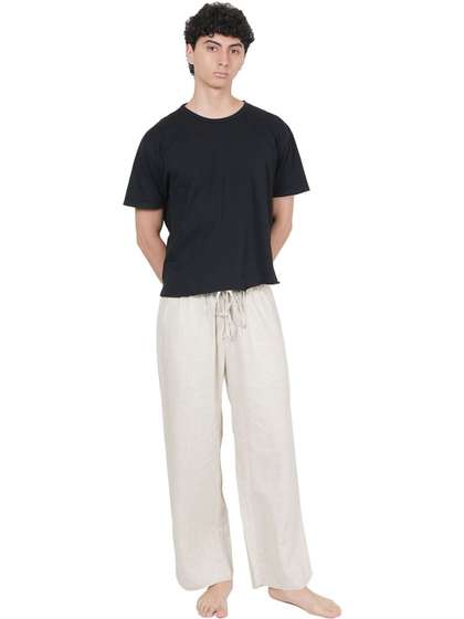 Style Shoes Mid-Rise
                        Straight Lounge Pants