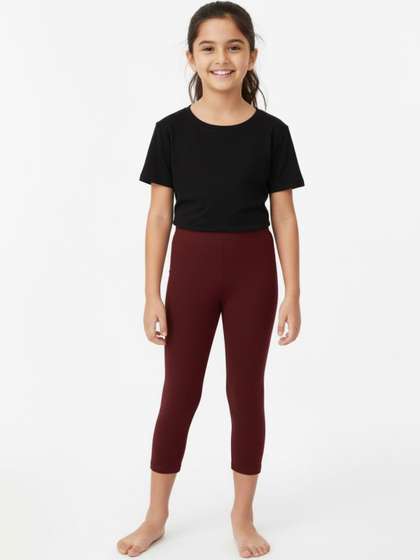 Charm n Cherish Cotton
                    Three-Fourth Length Leggings