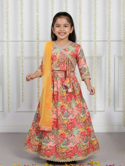 Sangria Girls
                          Thread Work Lehenga & Blouse With Dupatta