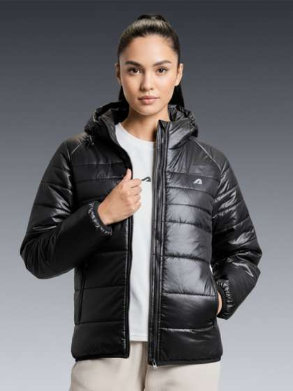 BOLDFIT Women Hooded
                        Solid Casual Puffer Jacket