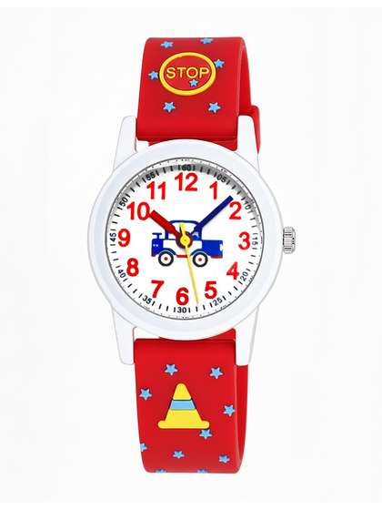Time Up Unisex Kids
                    Printed Dial & Textured Straps Analogue Watch
                    BTR-CURV-7