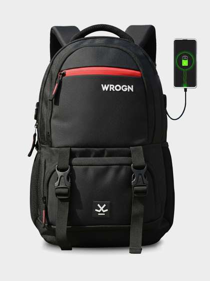WROGN Unisex Backpack
                      with USB Charging Port 23L
