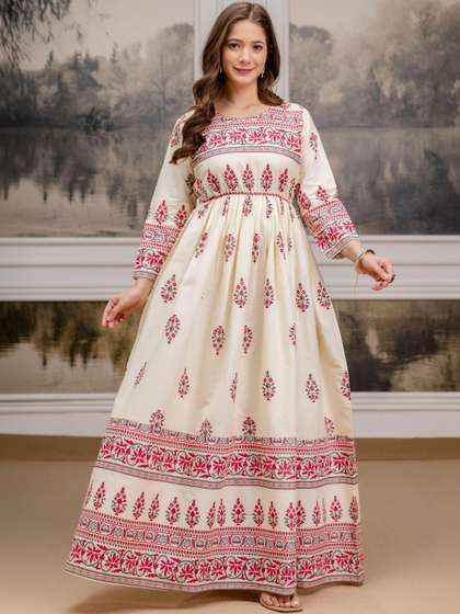 PURSHOTTAM WALA
                        Women Printed Floral Anarkali Kurta