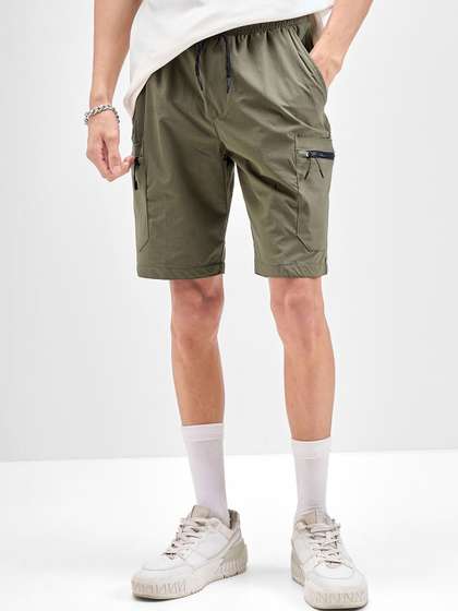 HIGHLANDER Men Slim
                        Fit Cargo Shorts