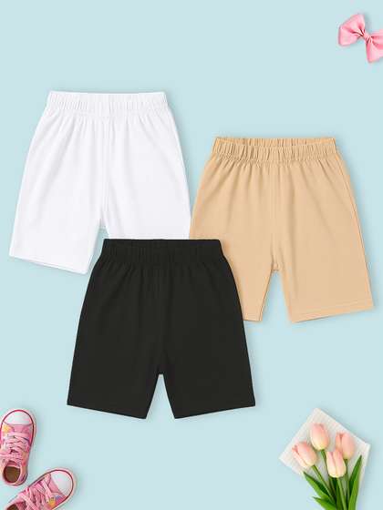 YK Girls Slim Fit 100%
                    Cotton Cycling Shorts