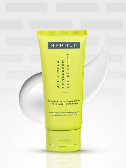 Hyphen All I Need
                          Sunscreen SPF50 PA++++ In-Vivo Tested
                          Moisturizing Sunscreen - 50ml