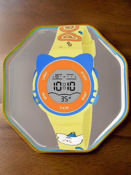 Otage Kids Silicon
                    Straps Digital Multi Function Watch 2206
                    Cat-Yellow1