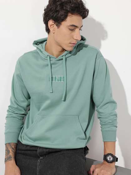 The Roadster Life
                        Co. Relaxed Fit Brand Logo Printed Hooded
                        Sweatshirt