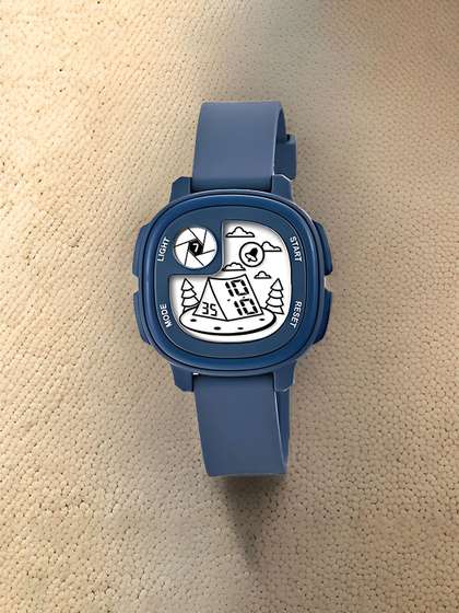 Otage Kids Printed Dial
                    & Digital Multi Function Watch Home Blue1