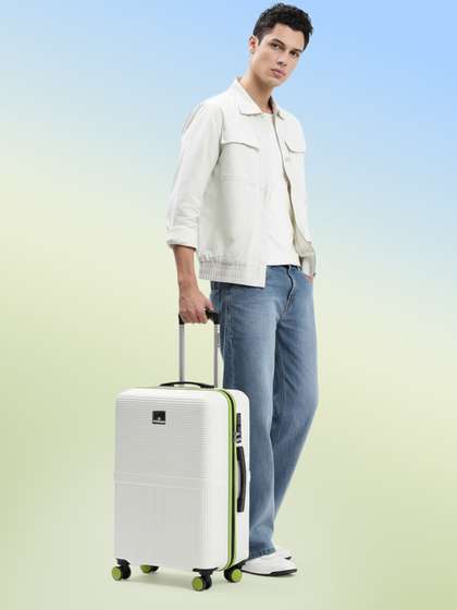 WROGN Textured
                          Hard Medium Suitcase Trolley Bag- 51-100L
