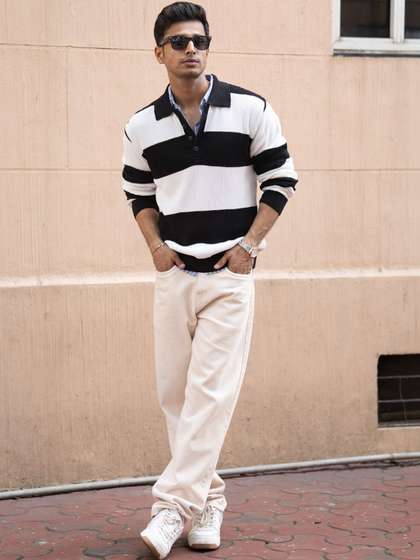 Powerlook Men
                        Striped Sweatshirt