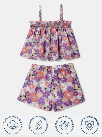 Nauti Nati Girls
                          Printed Top with Shorts
