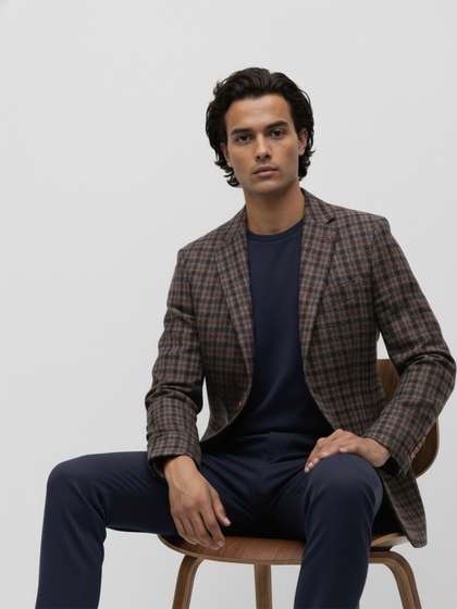 Mr. Bowerbird
                        Tailored Fit Checked Single-Breasted Casual
                        Blazer