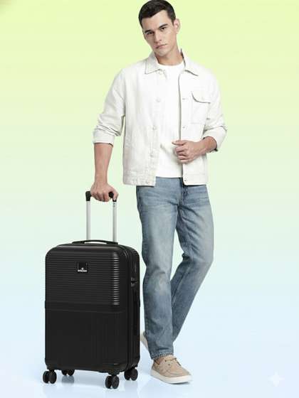 WROGN Textured Hard
                        Large Suitcase Trolley Bag- 101-150L