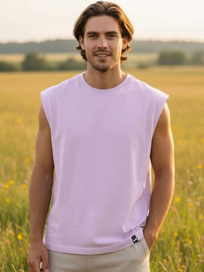 Bewakoof Men Solid
                          Boxy Cotton Innerwear Vest