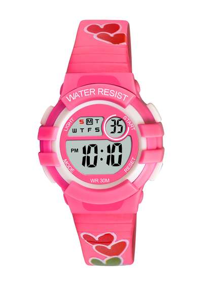 KIDSUN Kids Dial &
                      Straps Digital Multi Function Watch 905_PINK_PINK