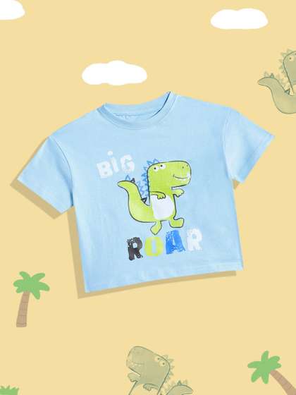 mothercare Boys
                    Typography Printed Pure Cotton T-shirt