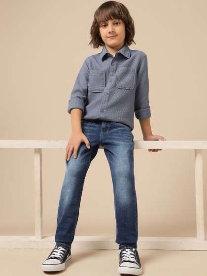 U.S. Polo Assn. Kids
                    Boys Slim Fit Mid-Rise Light Fade Stretchable Jeans
