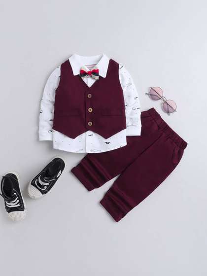Zuxibela Boys Printed
                    Shirt with Trousers