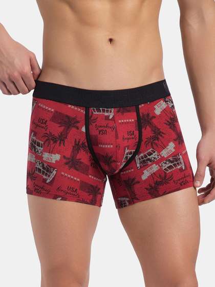 Jockey Super Combed
                        Cotton Stretch Printed Trunk with Ultrasoft
                        Waistband-US63