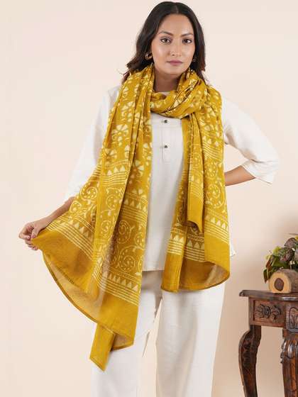 Style Shoes Ethnic
                        Motifs Printed Pure Cotton Dupatta