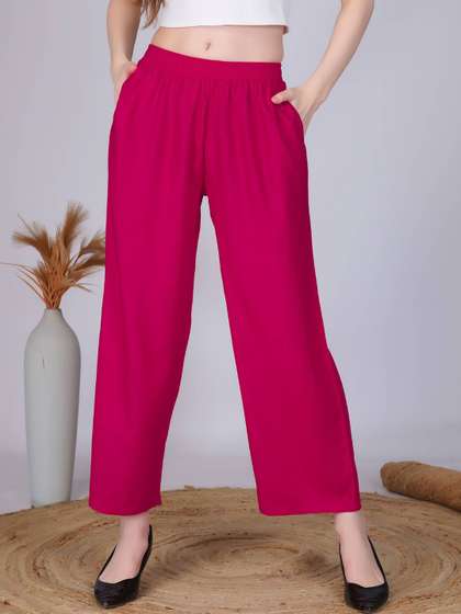 Vivika Women Regular
                        Straight Fit Ethnic Palazzos