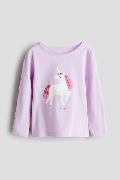 H&M Printed Jersey
                    Top