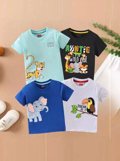 paryag hosiery Unisex
                    Kids Cotton Tshirts