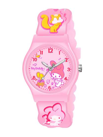 KIDSUN Girls Dial &
                    Straps Analogue Multi Function Watch 824_PINK_PINK