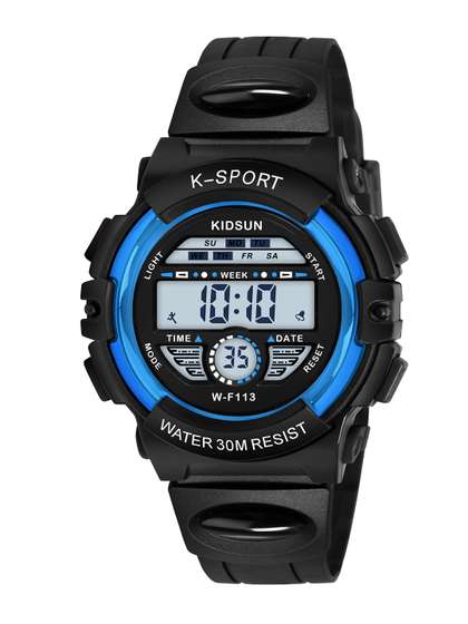 KIDSUN Kids Silicon
                      Straps Digital Multi Function Watch
                      LA03_BLACK_BLUE_SHINE