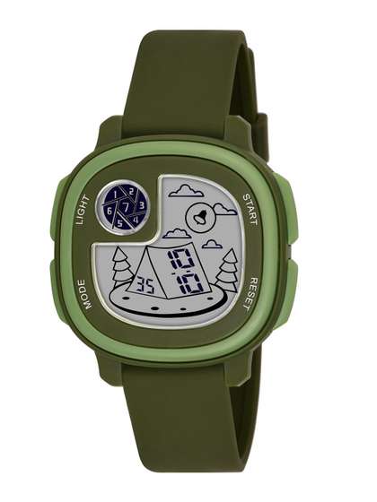KIDSUN Kids Printed Dial
                    Digital Multi Function Watch 8011_GREEN_GREEN