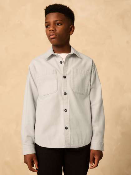 NEXT Boys
                      Drop-Shoulder Sleeves Brushed Regular Fit Pure
                      Cotton Casual Shirt