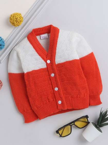 Little Angels Boys
                    Colourblocked Woollen Cardigan