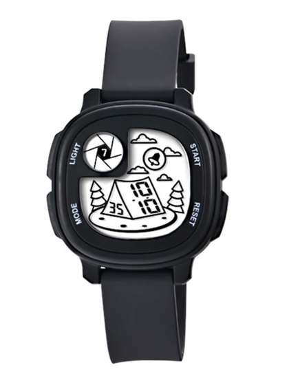 KIDSUN Boys Dial &
                    Straps Digital Multi Function Watch 811_BLACK_BLACK
