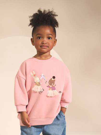 NEXT Infant Girls
                    Graphic Printed Sweatshirt