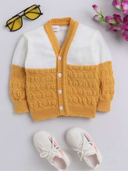 Little Angels Boys
                    Colourblocked Woollen Cardigan