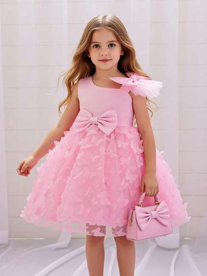 StyleCast x Revolte
                    Round Neck Sleeveless Bow Balloon Dress